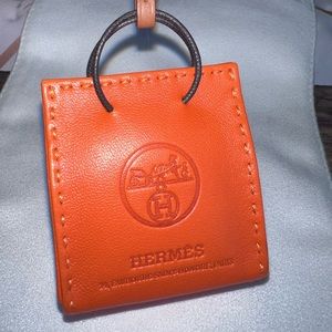 Pre-owned Hermes Orange Bag Charm